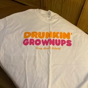 Dunkin grownups  t shirt lbi